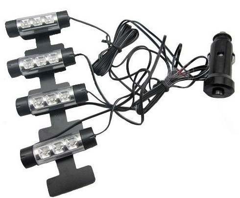 Luz led azul para iluminação/decoração de interior de carros